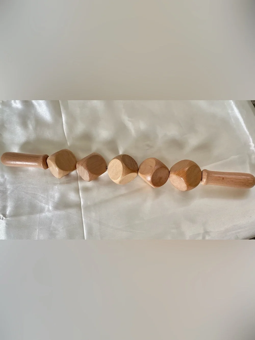 Natural Wood Leg and Arm 5-Block Rolling Fascia Release Massager - NWOT(?)